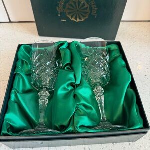 Galway Irish Crystal Toasting Glasses – Set of 2 EUC